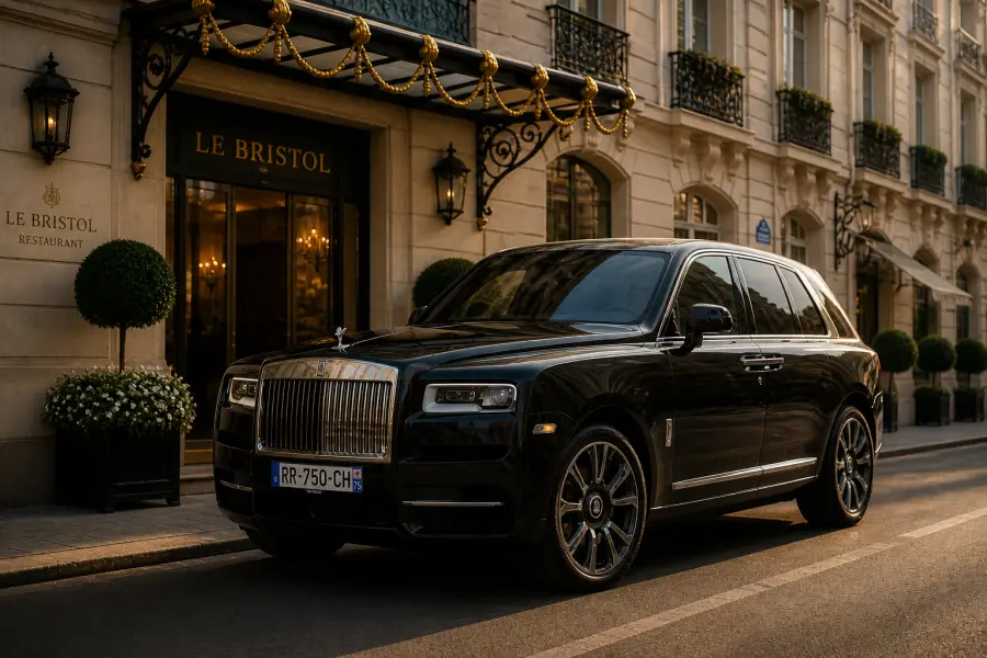 Rolls-Royce Cullinan for Paris limousine service