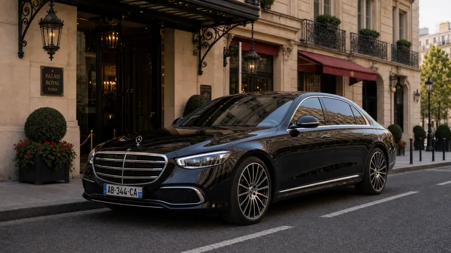 Mercedes S-Class for Paris limousine service